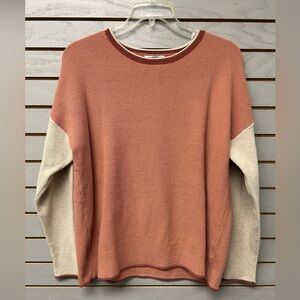 Staccato Rust and Cream Knit Sweater